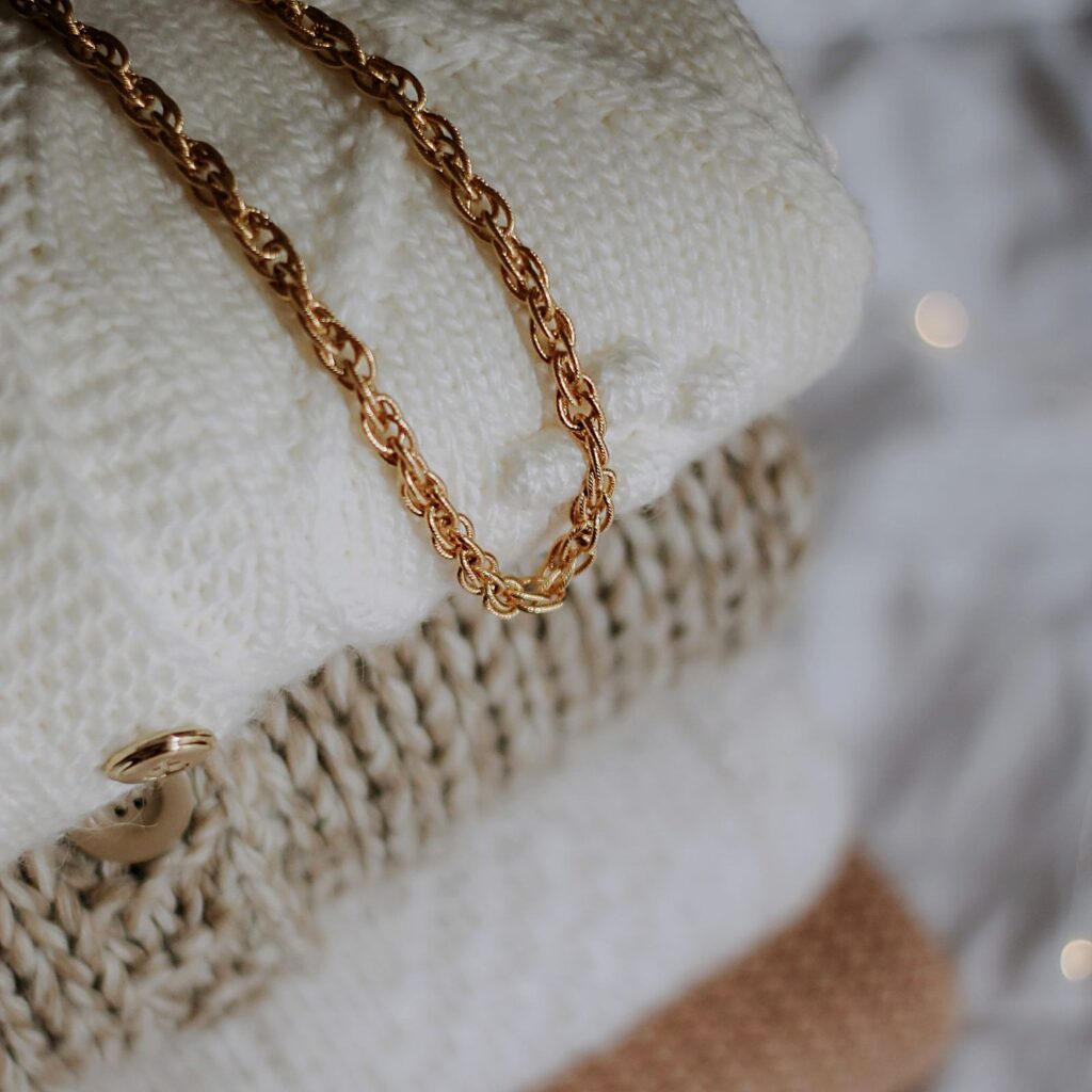 Layering-Kette Selene in Gold - zwei feine Goldketten